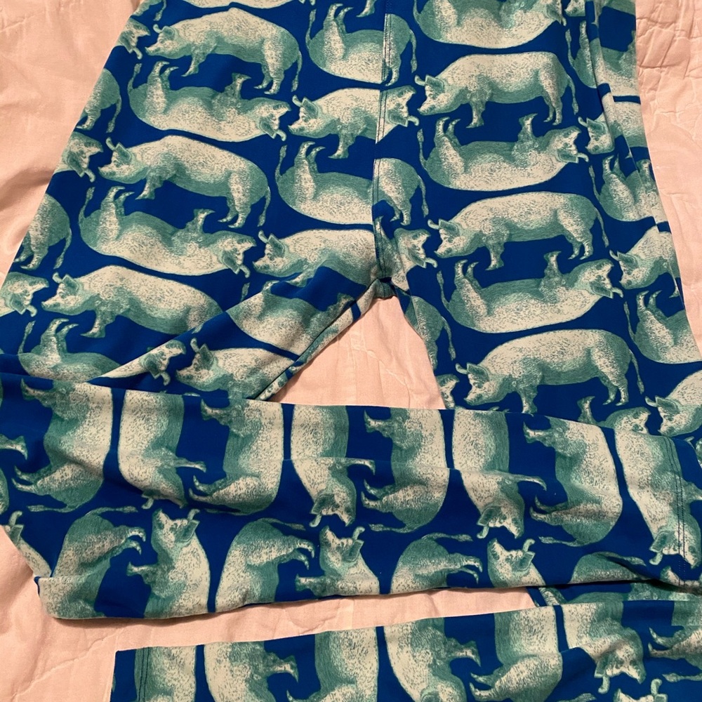 Lu La Roe Leggings pig print